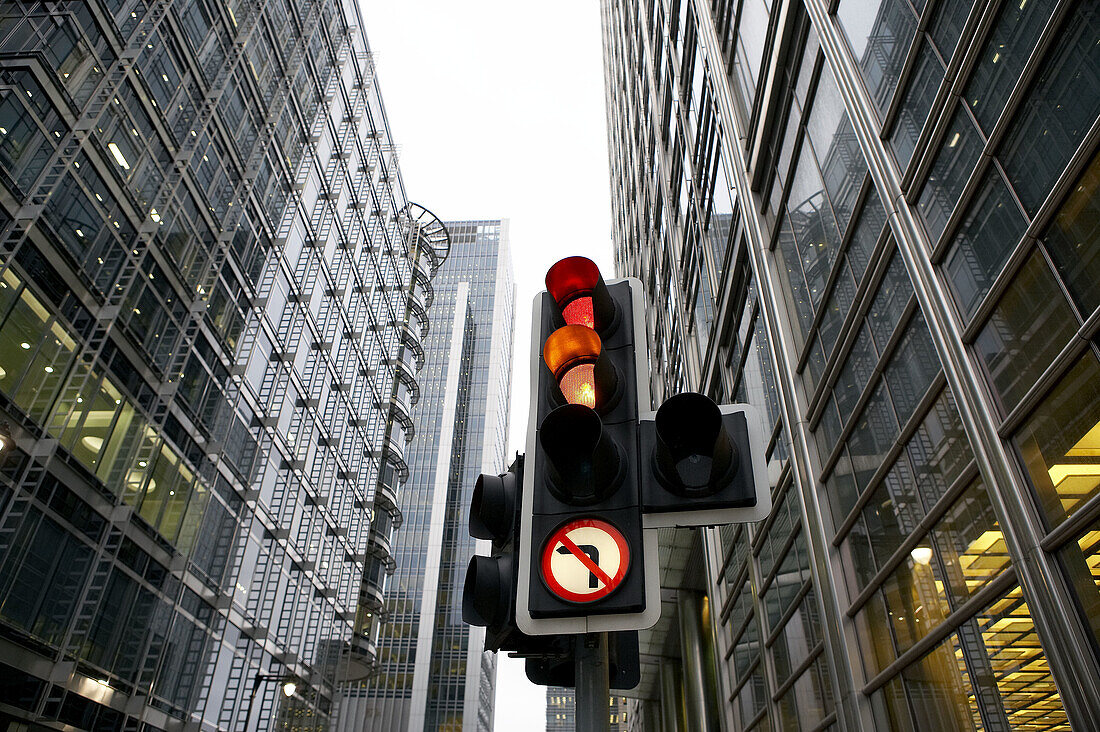 Bürogebäude in Canary Wharf, London. England, Vereinigtes Königreich