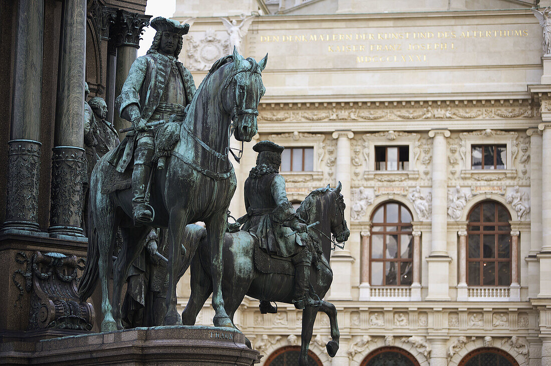 Kunsthistorisches Museum (Museum of Art History) at Maria-Theresien-Platz, Vienna. Austria