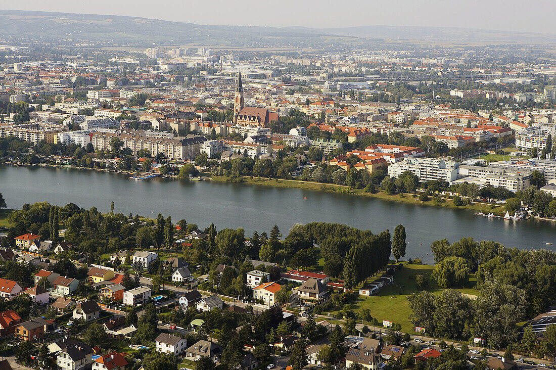 Mühlschüttel, Donaupark, Alte Donau (Old Danube) area, Vienna. Austria