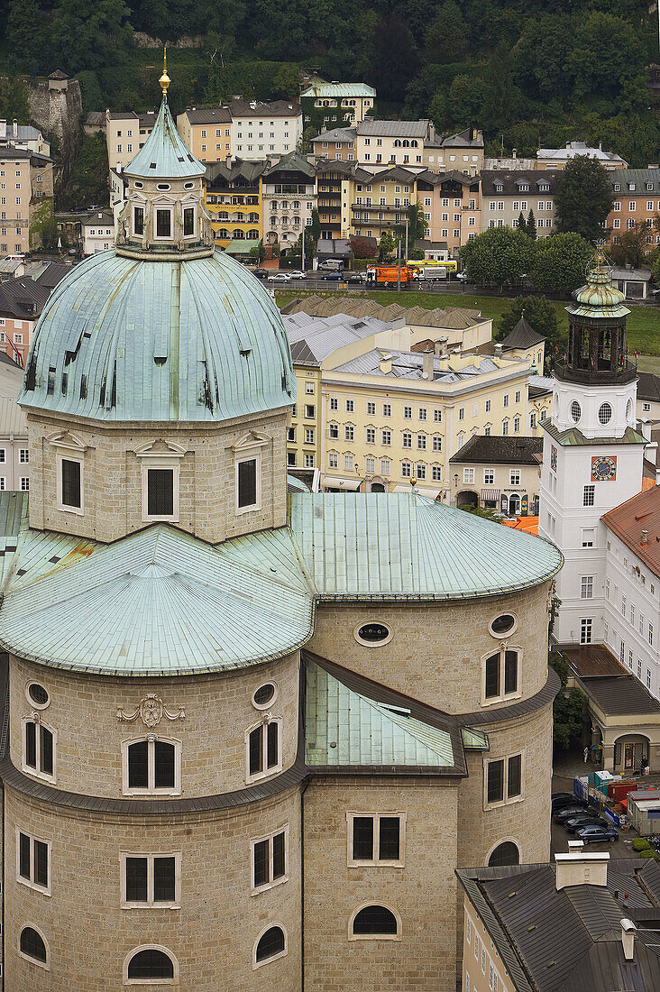 Dom von Hohensalzburg aus gesehen, Salzburg. Österreich