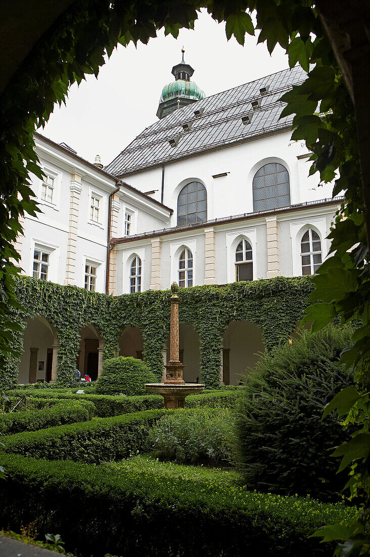 Cloister of the Hofkirche (Court Church), Innsbruck. Tyrol, Austria