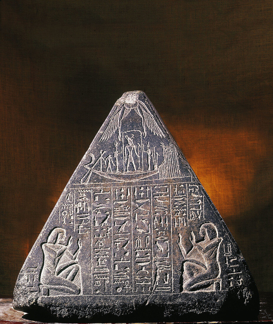 Pyramidion of Amenhotep-Huy. Egyptian Museum. Egypt