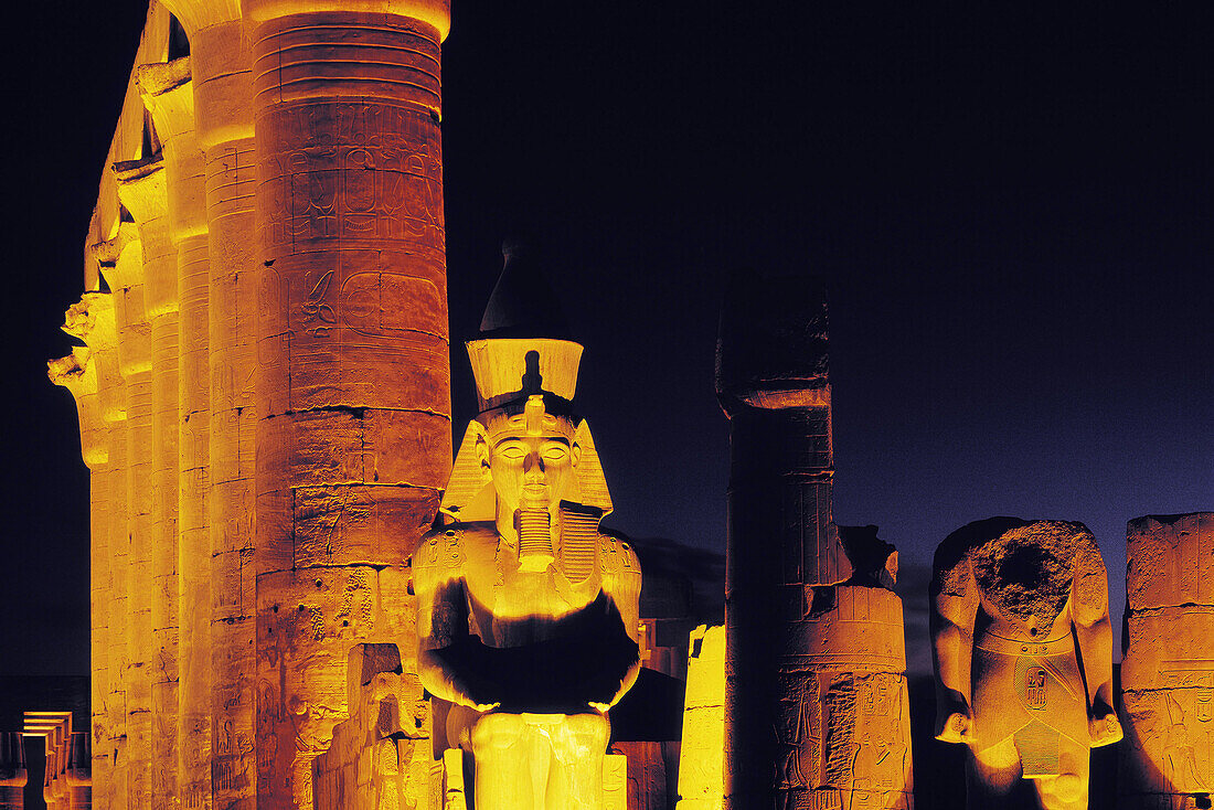 Statue of Ramses II. Luxor temple. Egypt