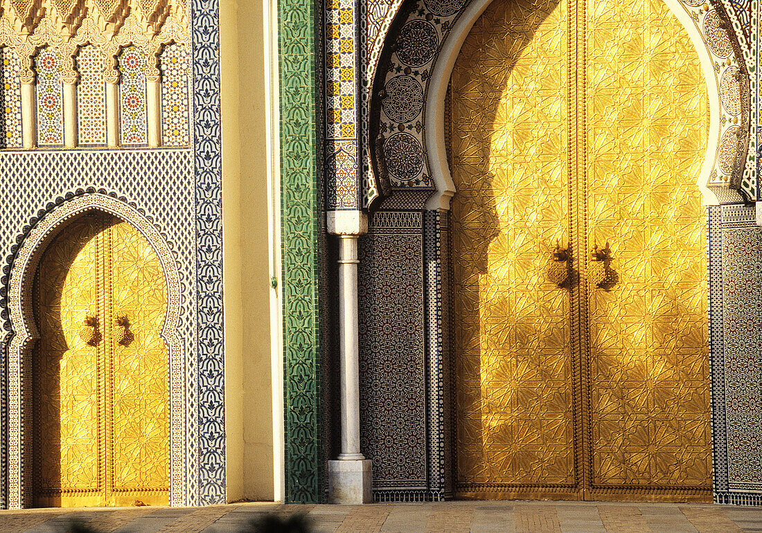 Doors of Royal Palace. Fes. Morocco