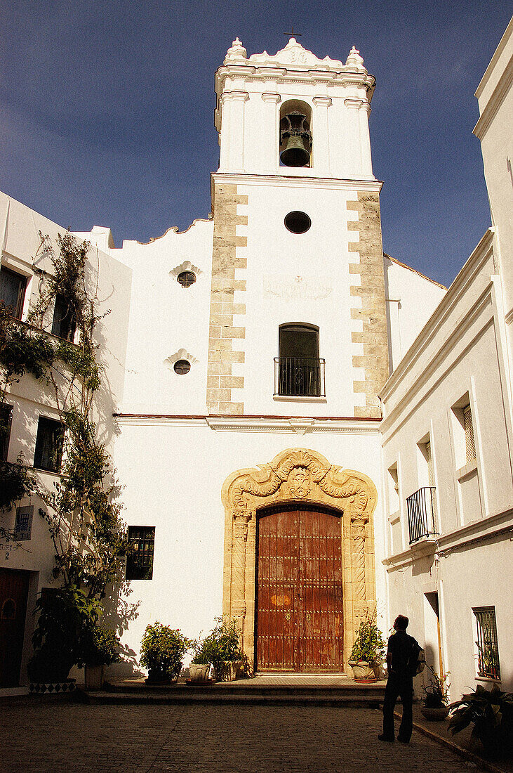 Church in the old town of Tarifa. Cádiz province. Spain