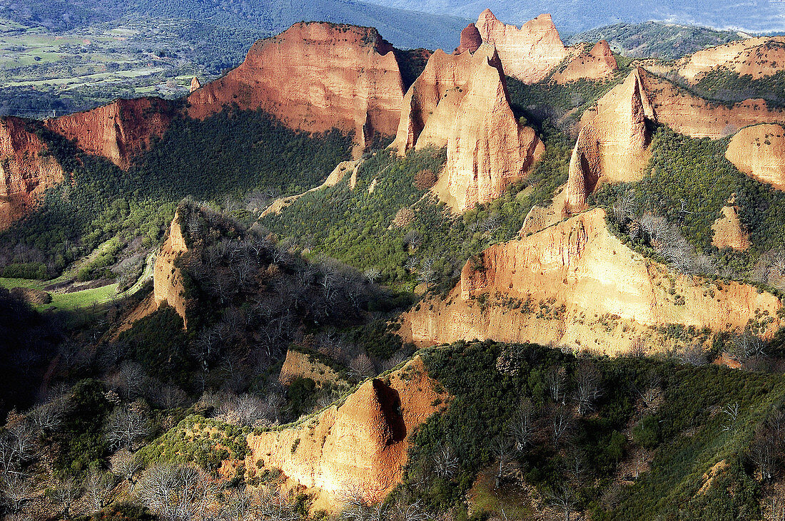 Las Médulas, ancient roman gold mining site. León province. Spain