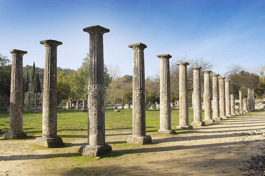 Ruins of ancient Olympia. Peloponnese. Greece