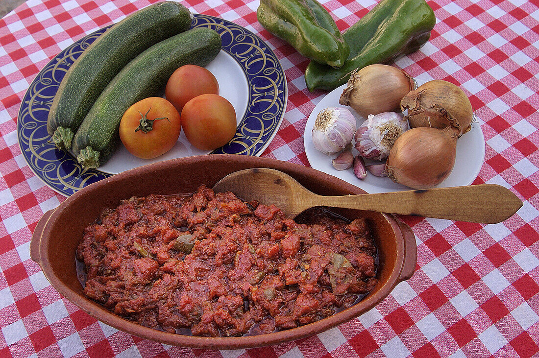 Pisto typical dish. La Mancha, Spain