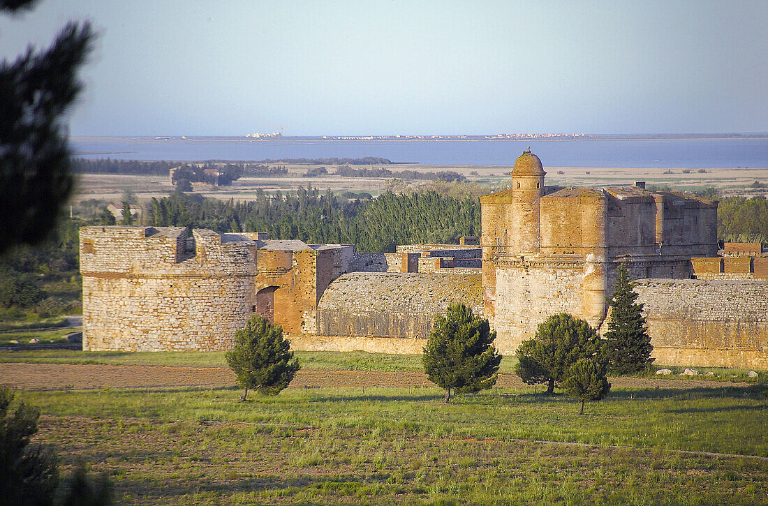 Chateau de Salles, near Perpignan, where, possibly stayed some years the Masque de Fer . France