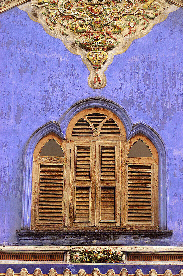 Blue mansion at Geroge Town. Penang, Malaysia