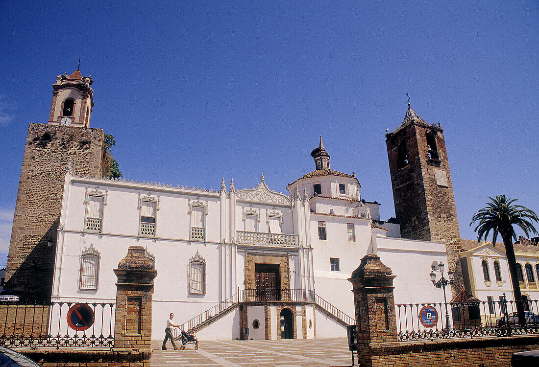 Plaza Mayor at Fregenal de la Sierra. Badajoz. Spain.