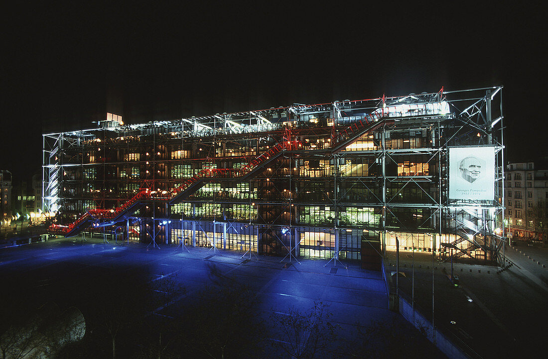 Georges Pompidou Centre. Paris. France.