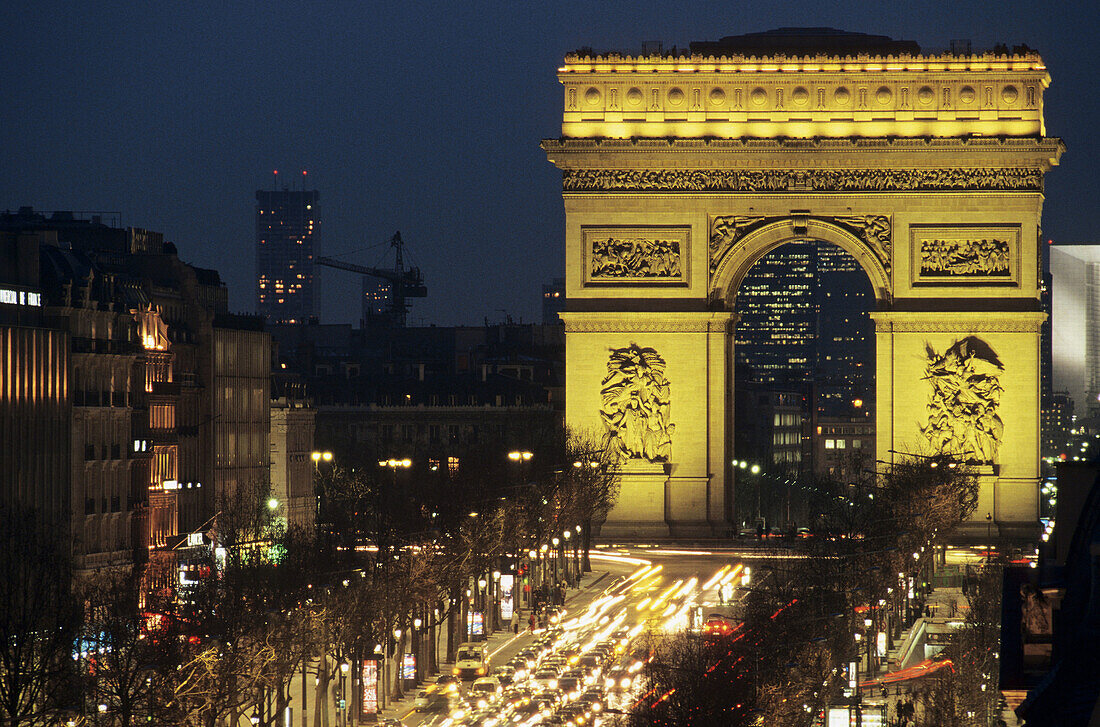 Arc de Triomphe. Champs Elysées. Paris. France.