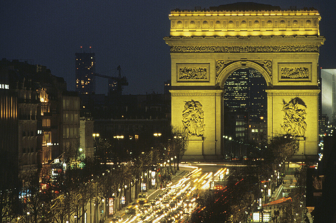 The Arc de Triomphe. Champs Elysées. Paris. France.