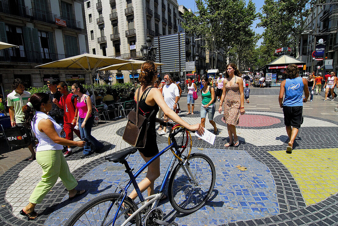 Las Ramblas . Barcelona. Catalonia, Spain.