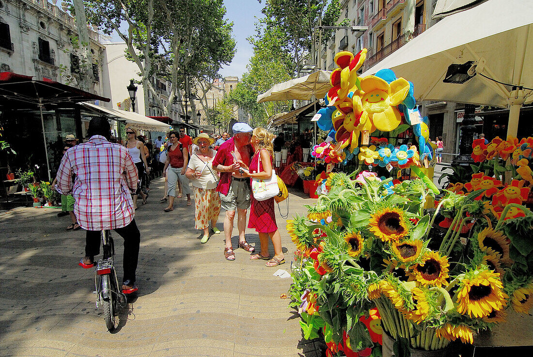 Las Ramblas. Barcelona. Spain.