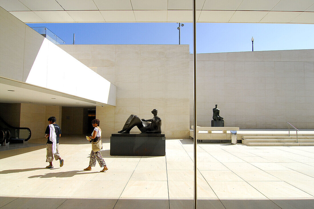 Henry Moore exhibition at Caixaforum, Barcelona. Catalonia, Spain