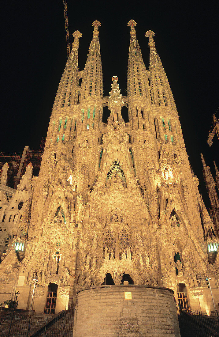 Spain. Barcelona. Sagrada Família. Architect: Antoni Gaudí.