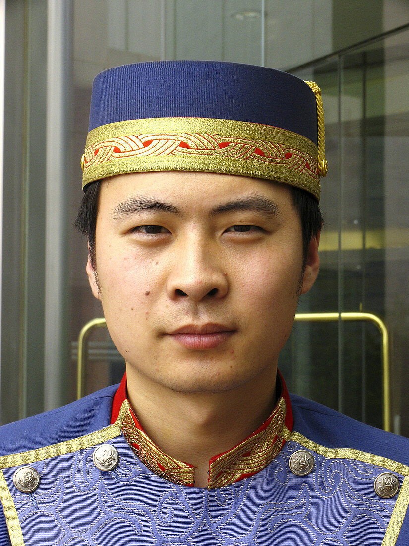 Doorman at hotel. Beijing. China