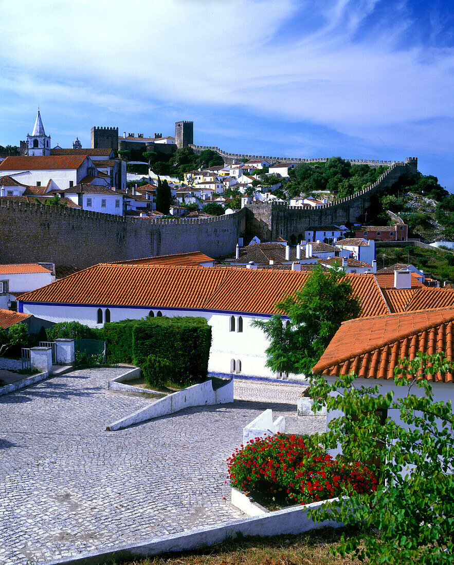 City wall, obidos, Portugal.