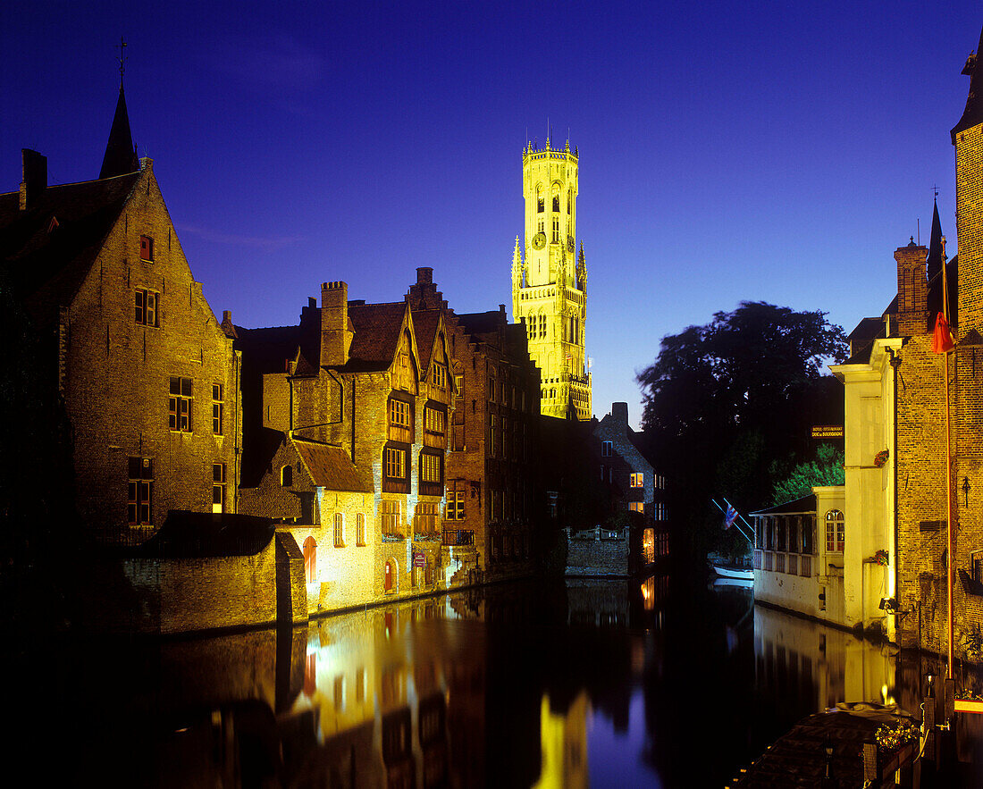 Belfry, Eglise de notre dame, Brugge, Belgium.