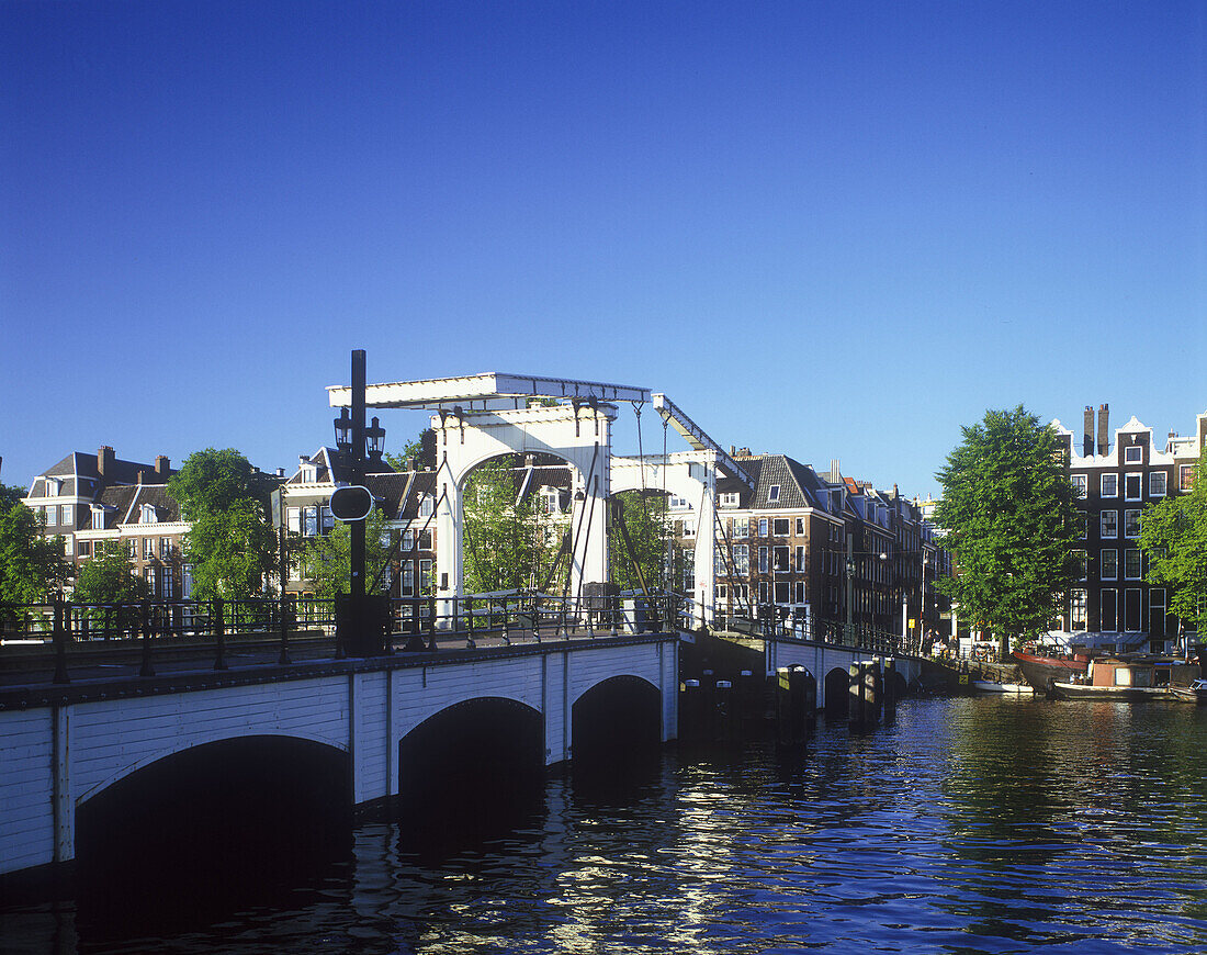 Magere brug(skinny bridge) , Amstel canal, Amsterdam, holland.