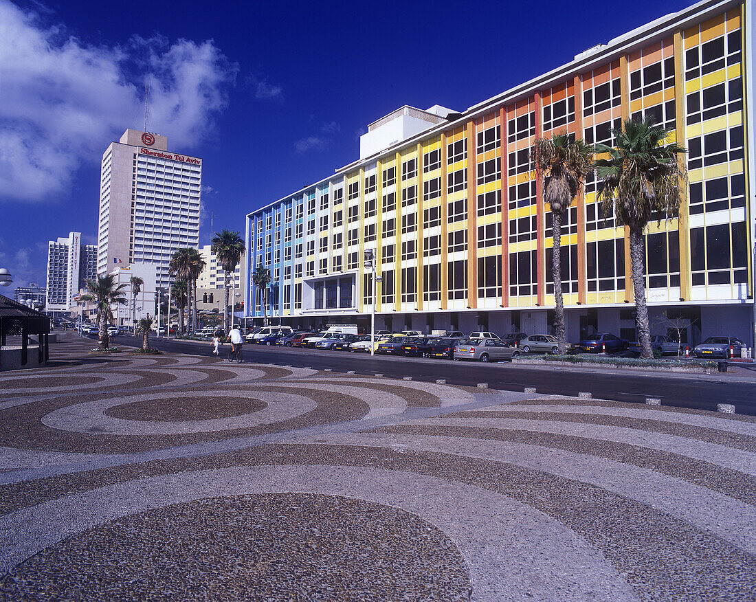 Waterfront hotels, Promenade, tel aviv, Israel.