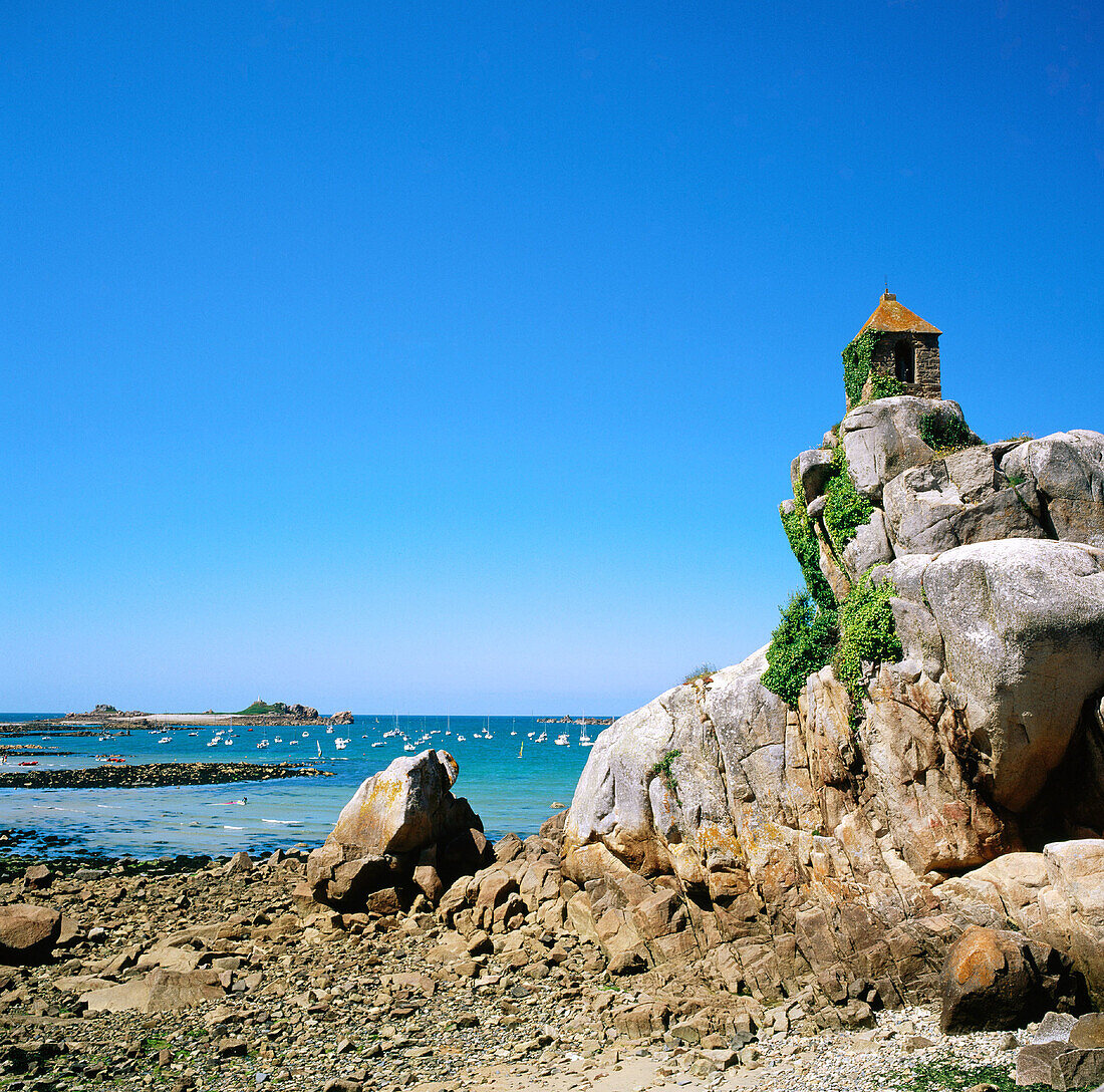 Coast of Port Blanc. Bretagne. France