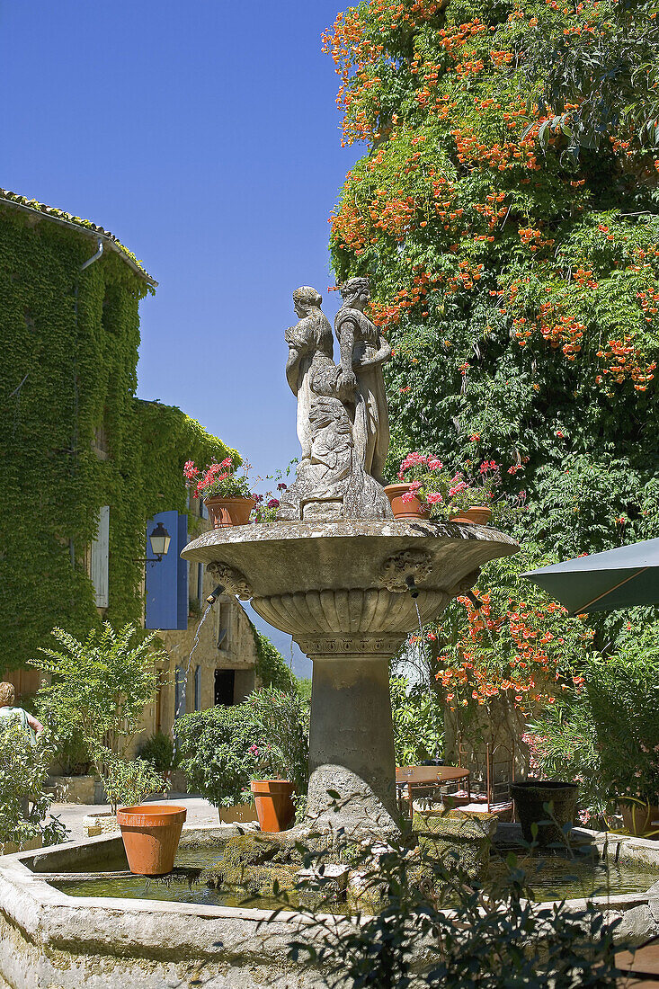 Fountain, Saignon. Provence, France