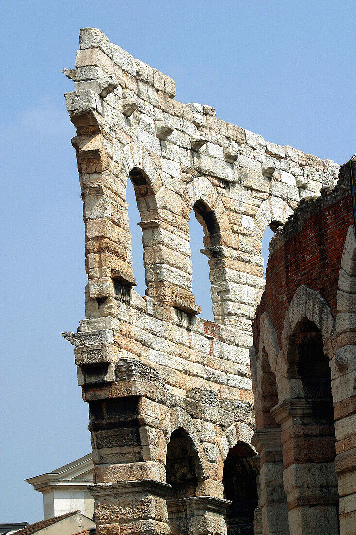 Detail of the Arena. Verona. Italy