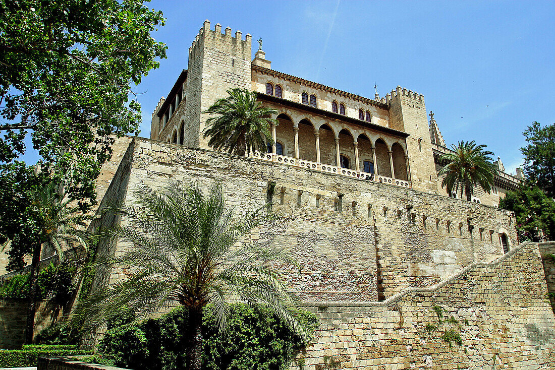 Almudaina palace. Palma de Mallorca. Majorca, Balearic Islands. Spain
