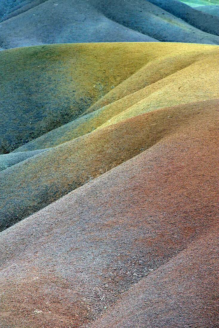 Chamarel coloured earths. Mauritius
