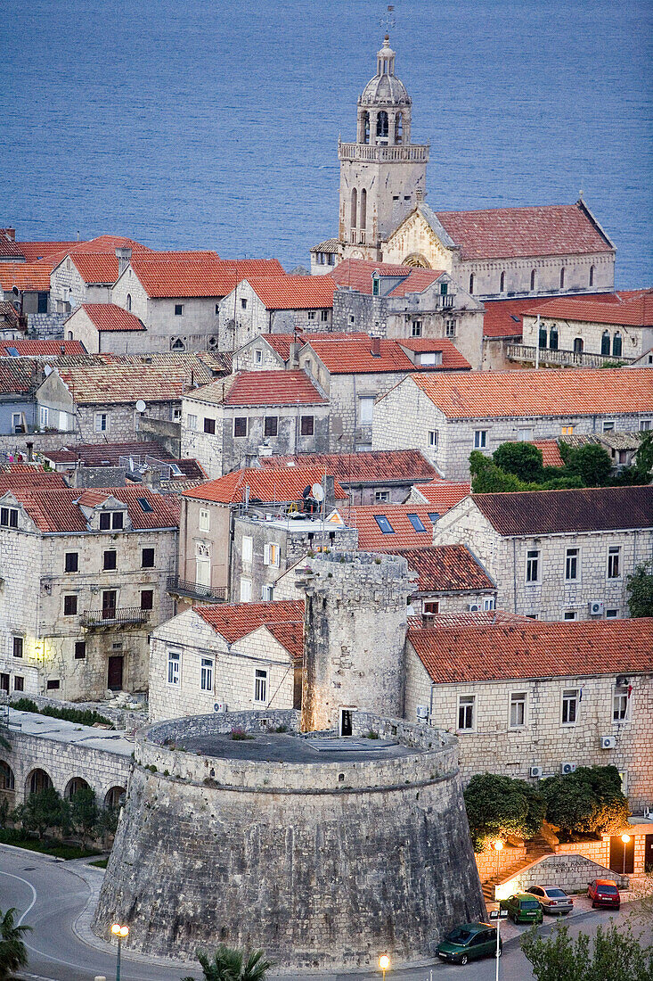 View to the Town of Korcula, Croatia