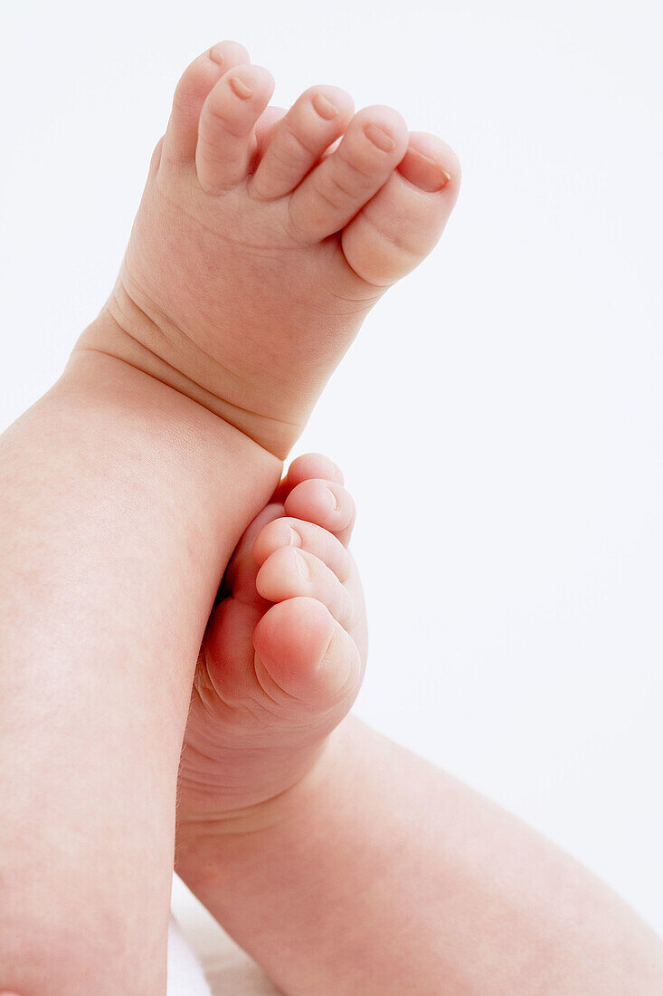 Baby Playing With His Feet