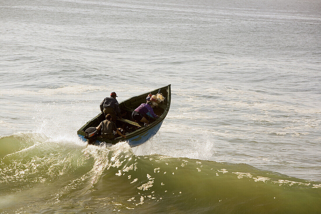 Fishermen of the Port of Aftas Imsoune in the Province of Agadir, Morocco, Africa