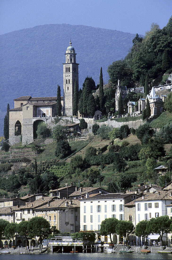 The village of Morcote, the lake of Lugano. Switzerland s canton of Ticino