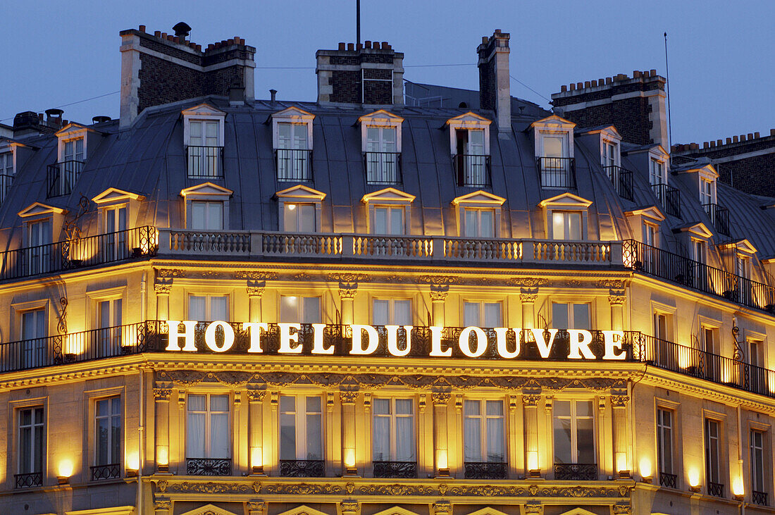 Hôtel du Louvre. Paris. France