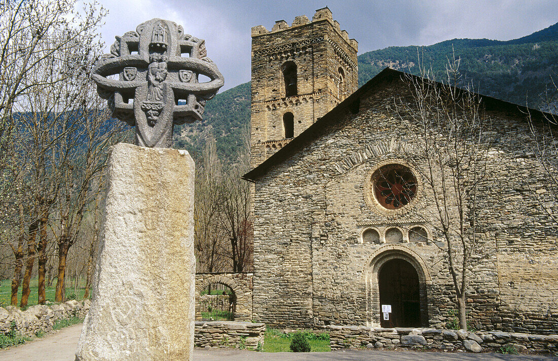 Santa María de Ribera Church in Ribera de Cardos. Pallars Sobira area. Lleida province. Spain