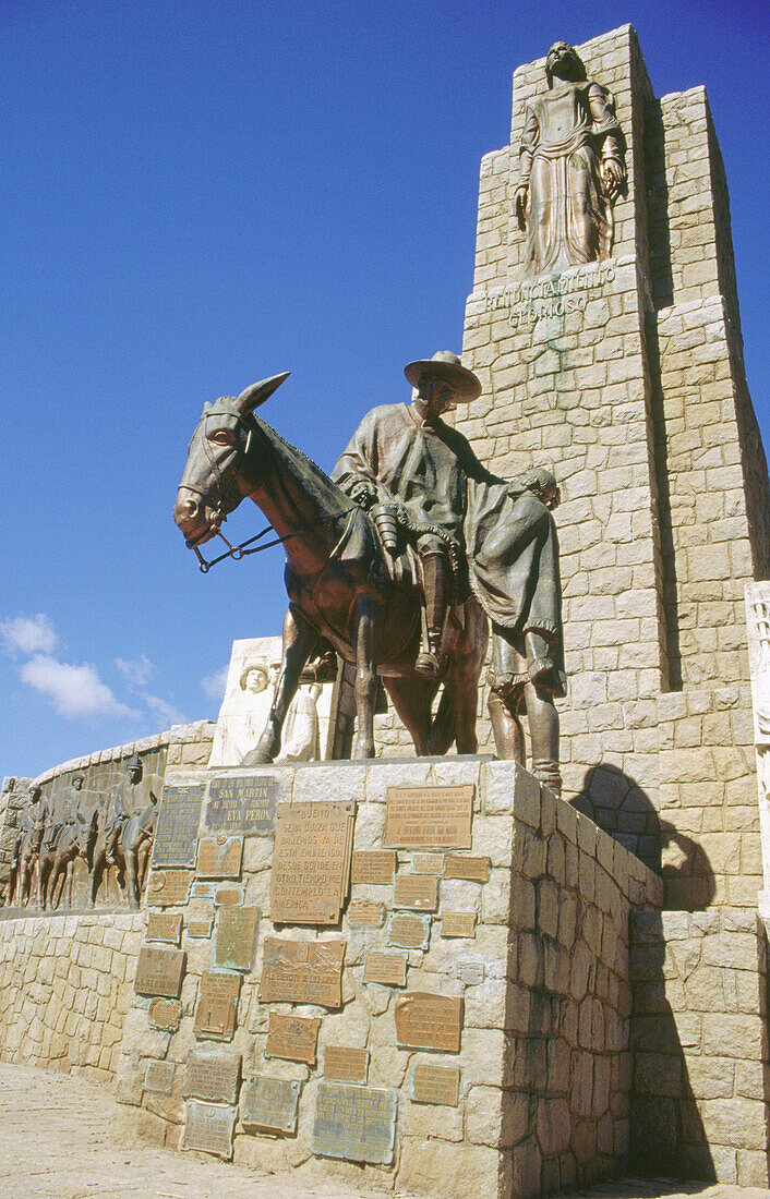 Monument to General San Martín. El Manzano Tunuyán. Mendoza. Argentina.