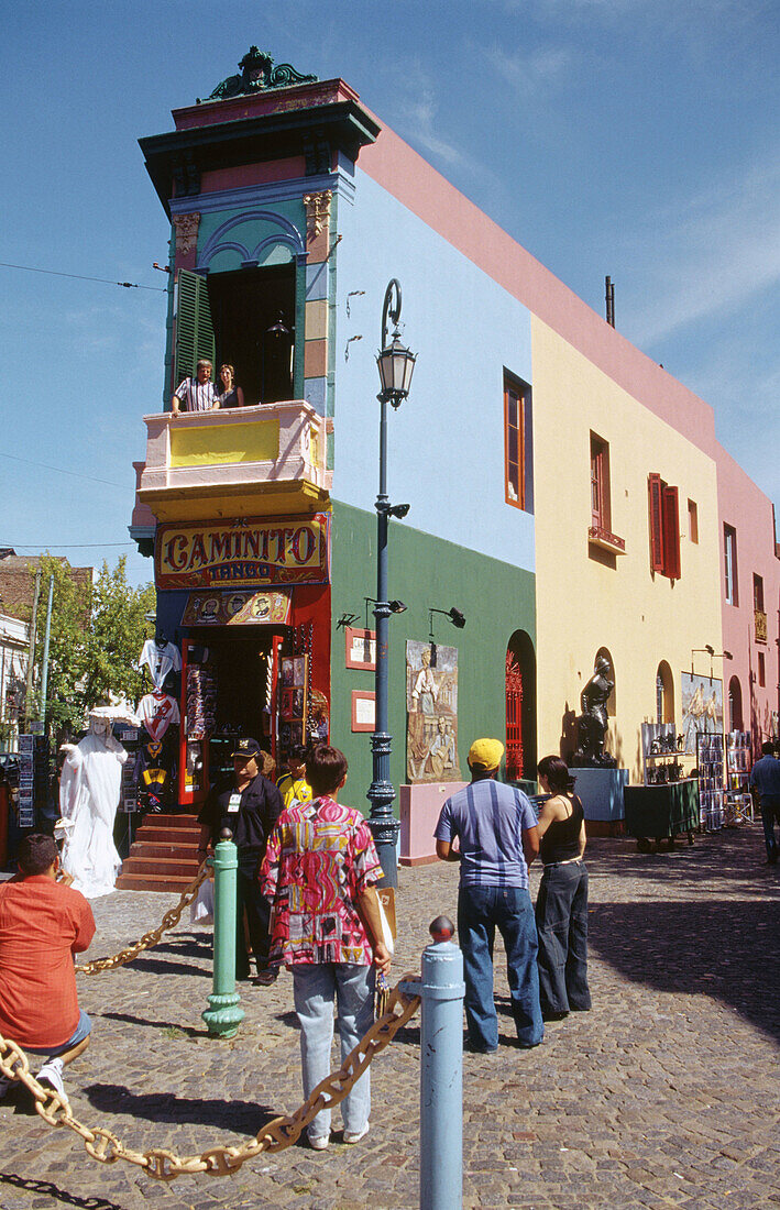 Caminito street. La Boca district. Buenos Aires. Argentina.