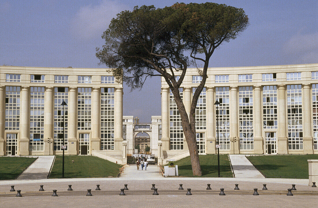 Antigone residential complex (1979-1983) by Ricard Bofill. Montpellier. Hérault, Languedoc-Roussillon. France