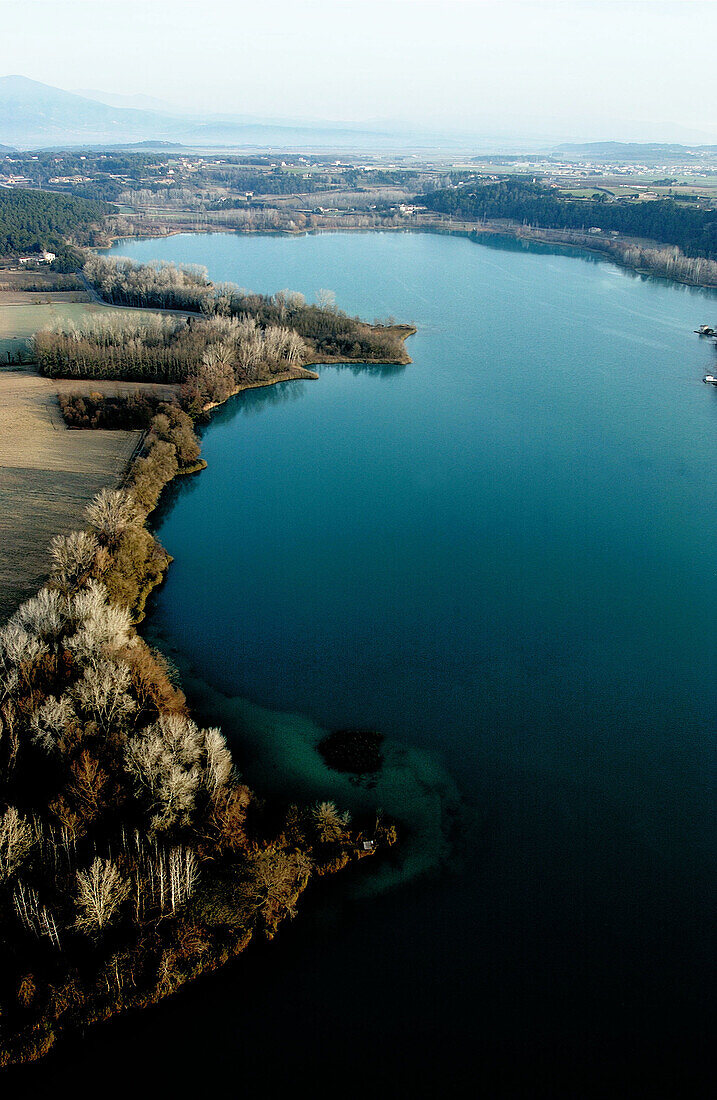 Banyoles lake. Girona province. Spain