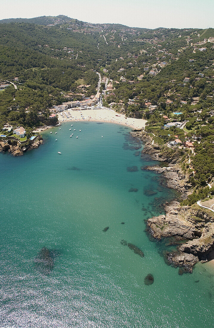 Sa Riera Cove in Costa Brava. Begur. Girona province. Catalonia. Spain