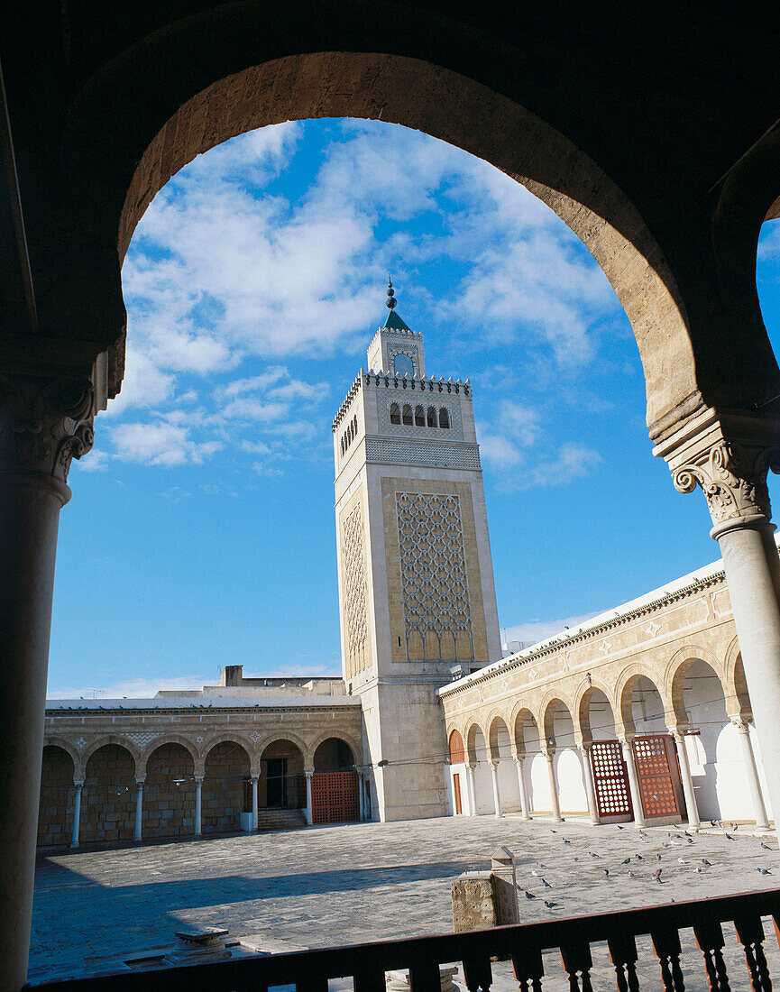 Mosque of the olive tree (El-Zitouna).Tunis, Tunisia.