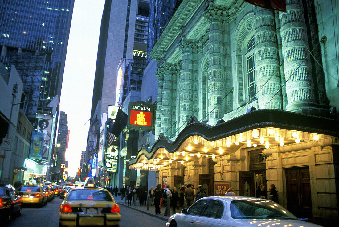 Theater district, mid-town Manhattan, New York City. USA