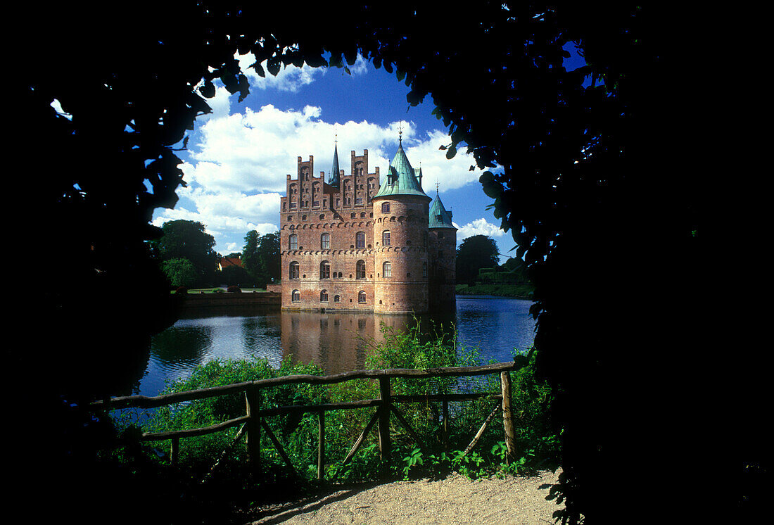 Egeskov castle, Fyn island, Denmark.