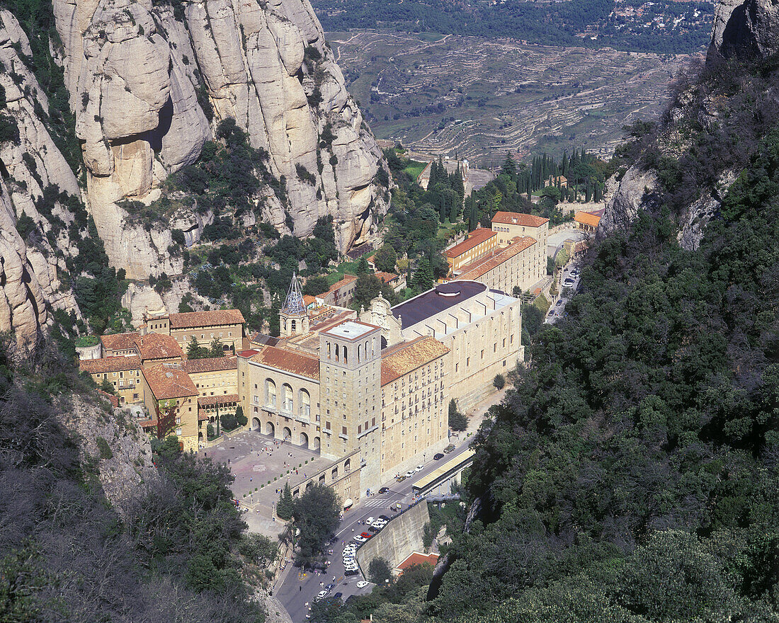 Cable car, Saint joan overlook, Montserrat, Catalunya, Spain.