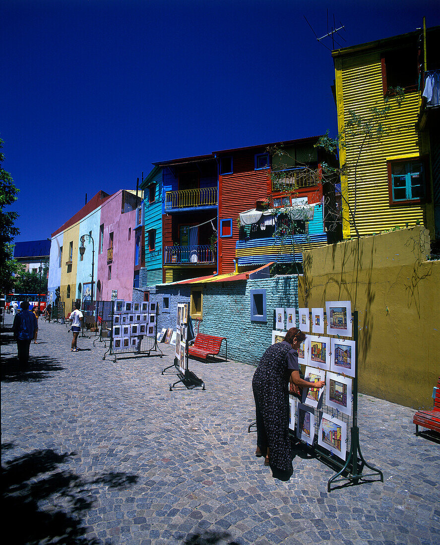Street scene, Pasaje caminito, La boca, Caminito, Buenos aires, Argentina.