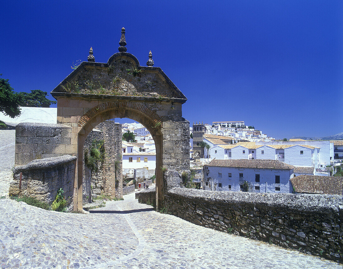 Roman gate, Ronda, Andalucia, Spain.