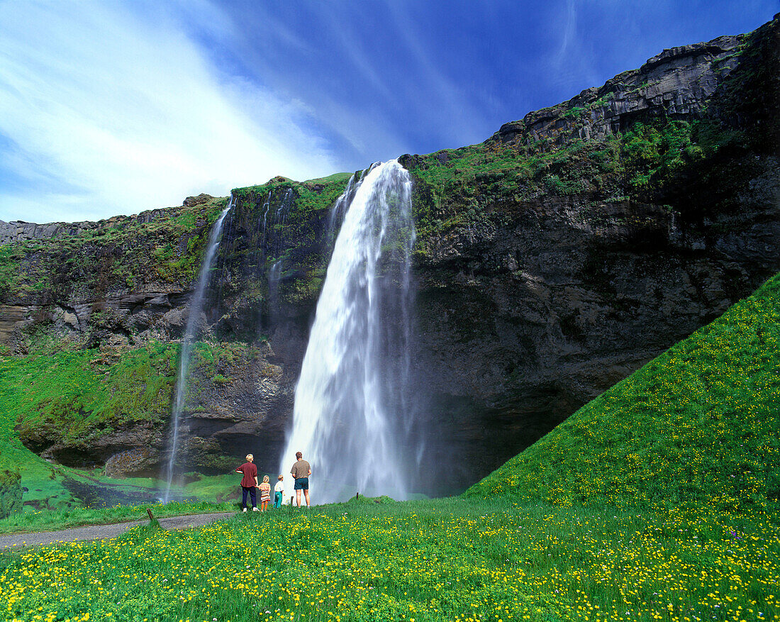 Seljalandsfoss waterfall, Iceland.